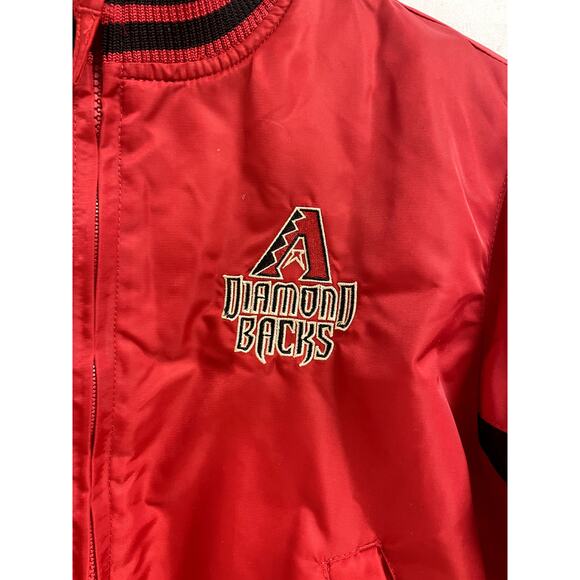 MLB General Merchandise Arizona DiamondBacks Full Zip Varsity Jacker Red Kids 8 - Picture 6 of 12